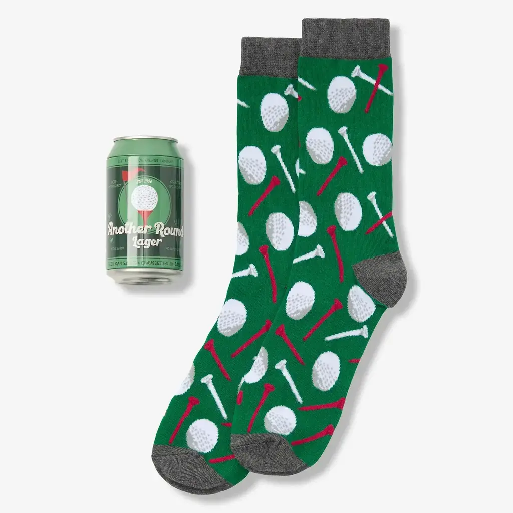Little Blue House Beer Can Socks - Balls & Tees
