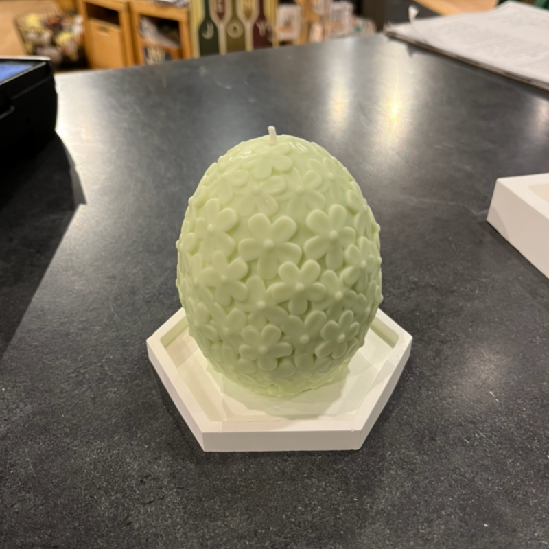 Large Flower Egg Candle Tray