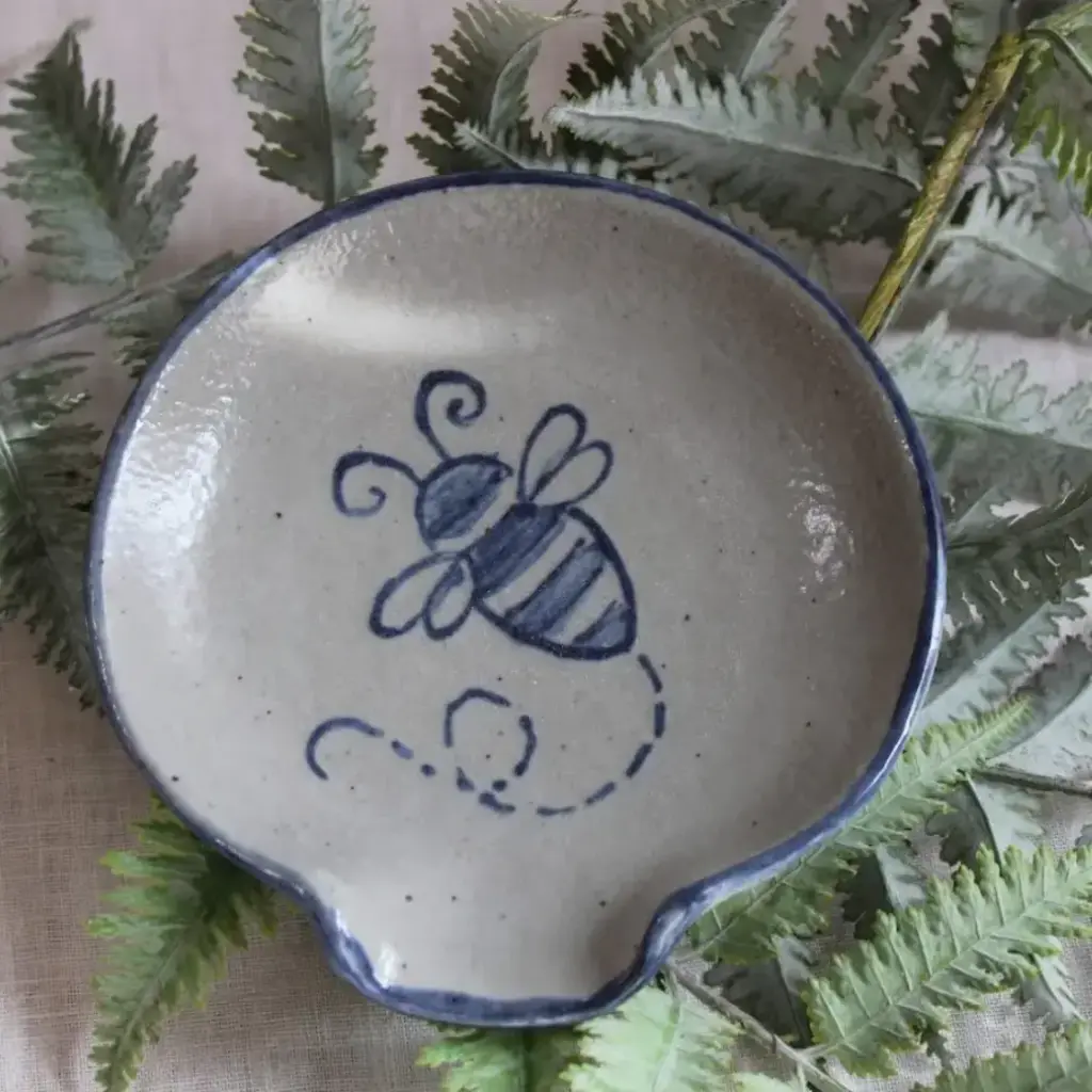 Rowe Pottery Spoon Rest - Bumble Bee