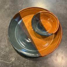 Encore Arts Pottery: Chip & Dip Tray