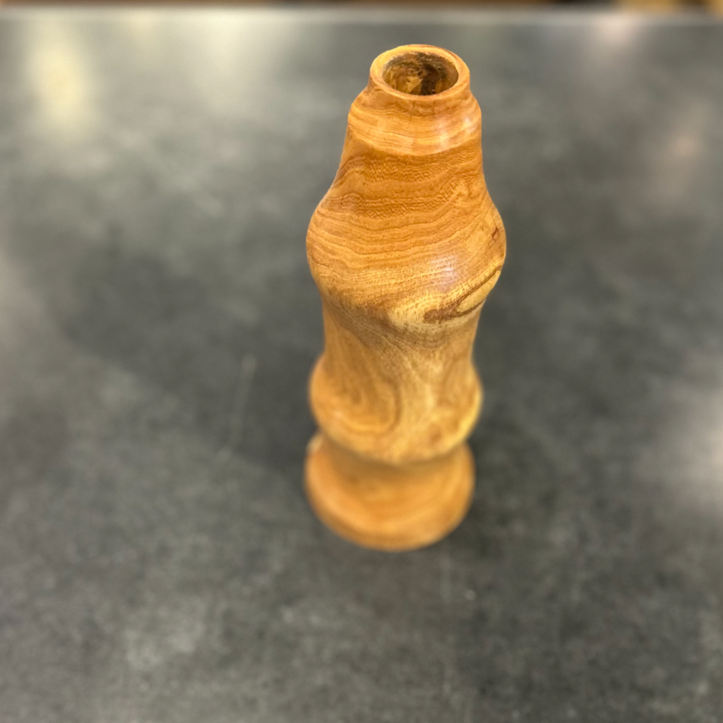 Tall Wood Vase