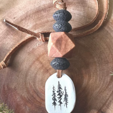 The Feral Fern Co Clay Pines Car Diffuser