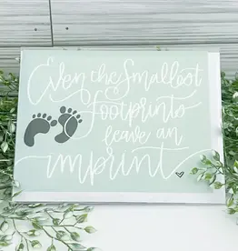 Wild & Precious Footprints Card - Infant Loss Card