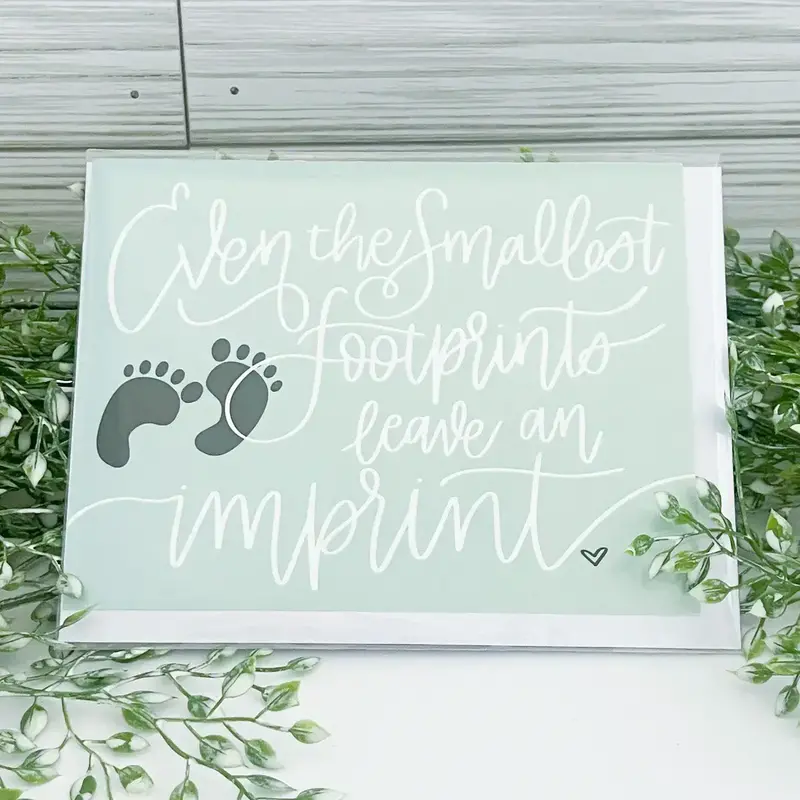Wild & Precious Footprints Card - Infant Loss Card