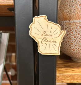 Wood Eau Claire Wisconsin Magnet