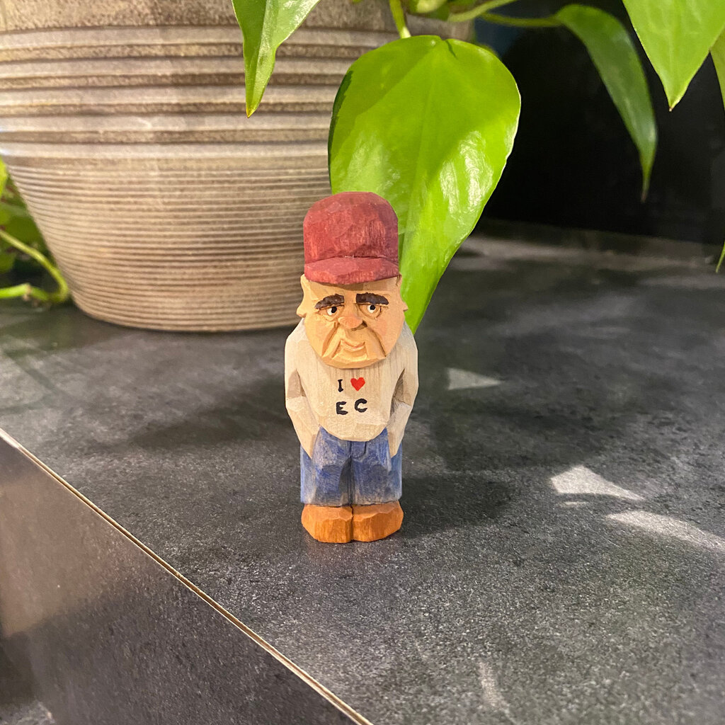 Denny Williams Mini Wood Carving - I Heart EC