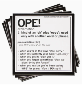 Raygun Sticker - Ope definition