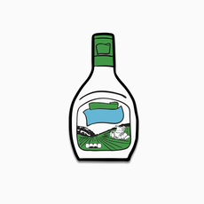 Raygun Sticker - Ranch bottle die cut