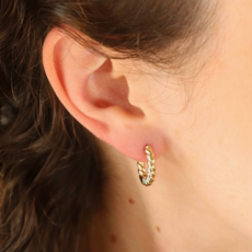 Token (Faire) Croissant Huggie Hoop Earrings - 14k gold fill