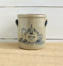 Rowe Pottery 1/2 Gallon Crock - Barn
