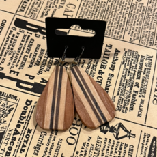 Rustic Roots Wood Earrings - Teardrop