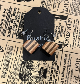 Rustic Roots Wood Earrings - Diamond