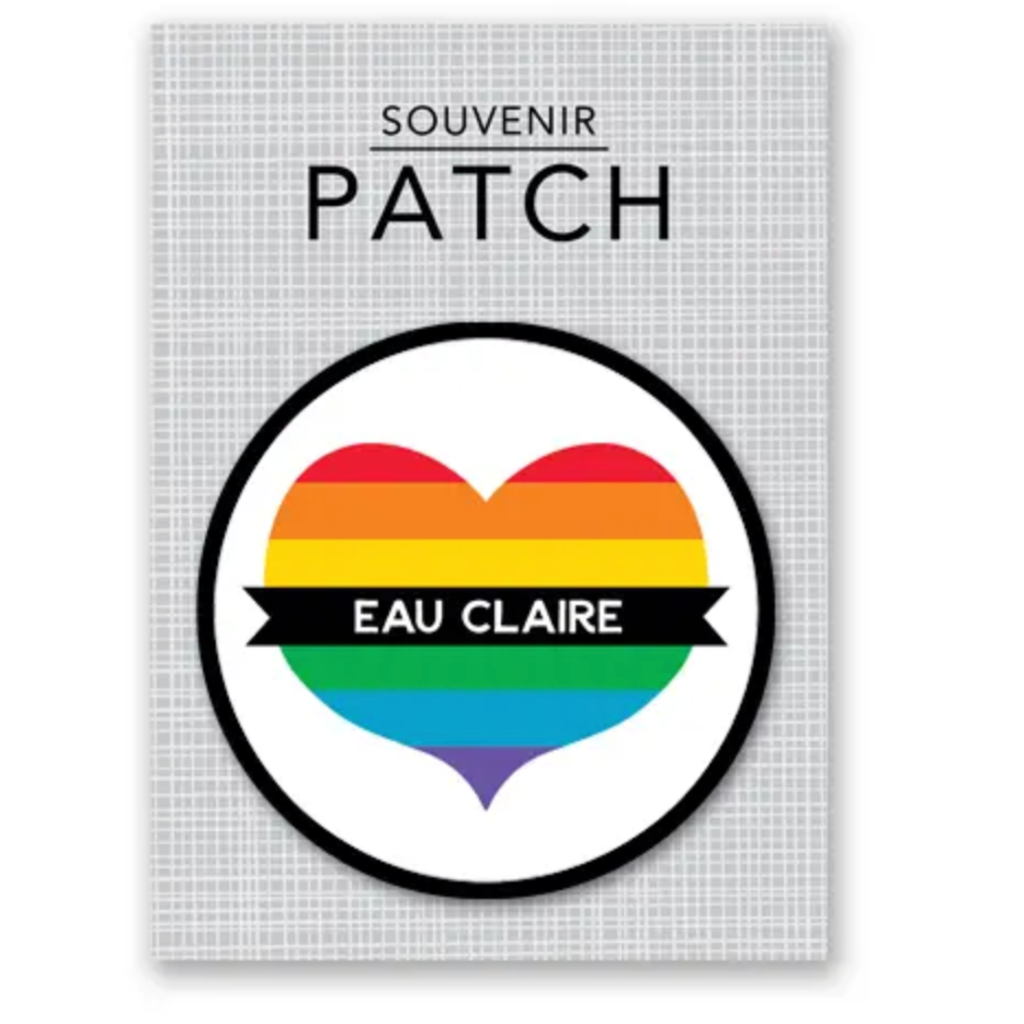 Rock Scissor Paper Eau Claire Pride Heart - Patch