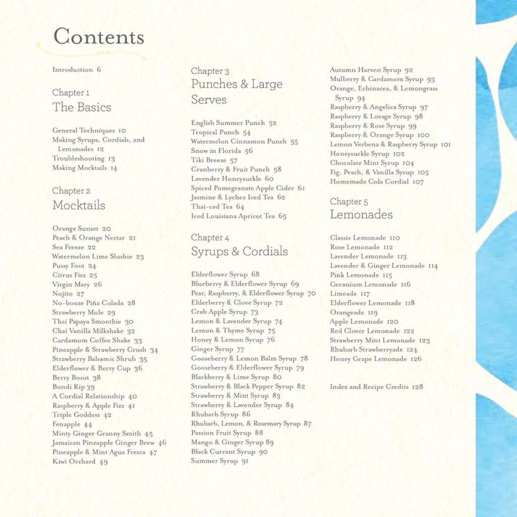 Mocktails, Cordials, Syrups, Infusions and More