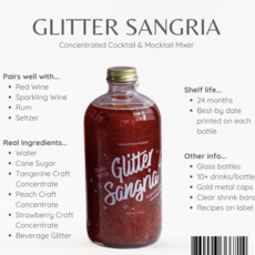 Wood Stove Kitchen Glitter Sangria Cocktail Mixer 16 Fl oz