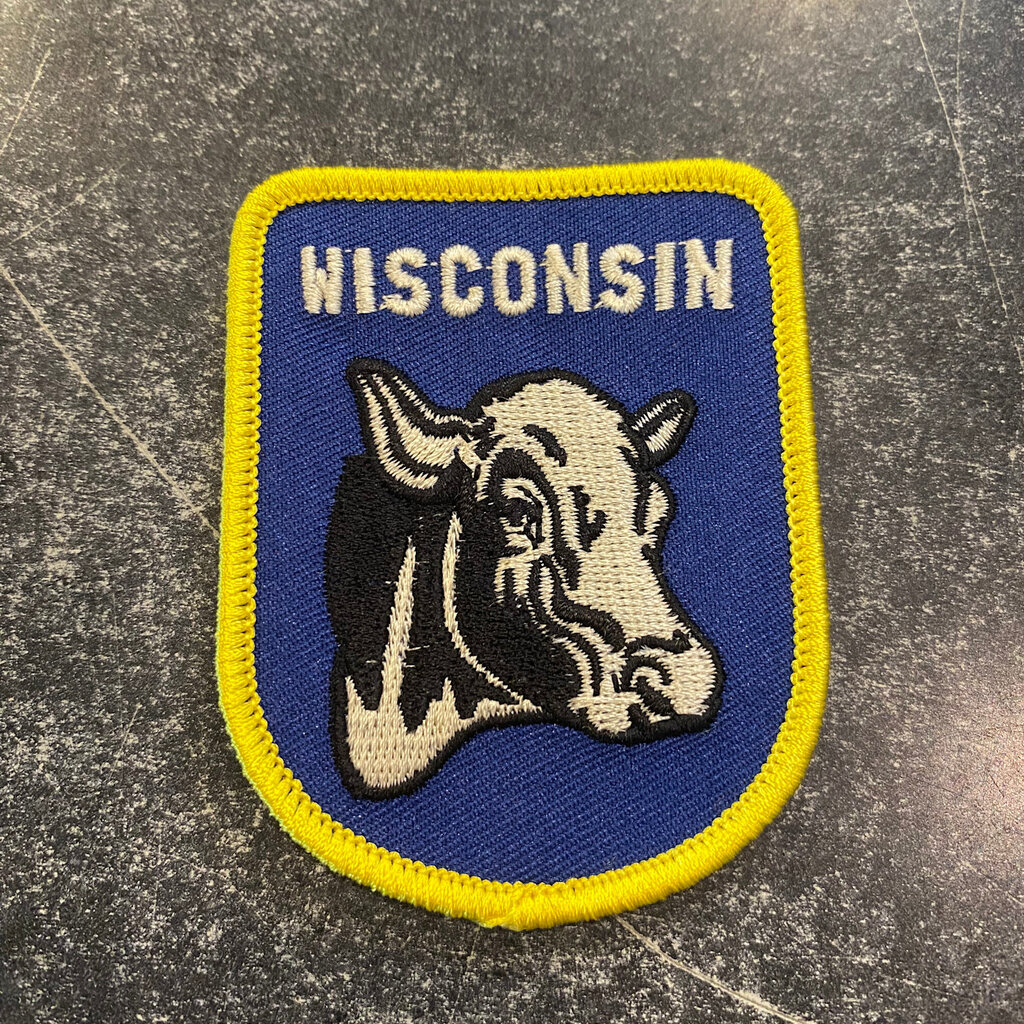 Oxford Pennant Wisconsin Cow Embroidered Patch