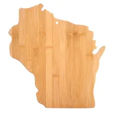Totally Bamboo Wisconsin-Shaped Bamboo Serving and Cutting Board