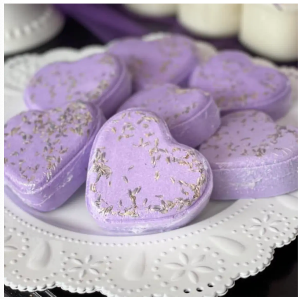 Poppy & Thyme Bath Bomb- Lavender Heart