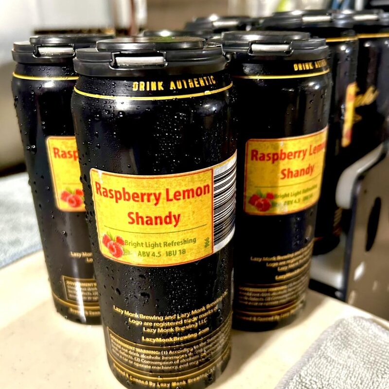 Lazy Monk Brewing Lazy Monk Beer - Raspberry-Lemon Shandy