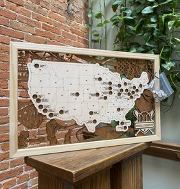 Makery Maven Co Baseball Stadium Map Board