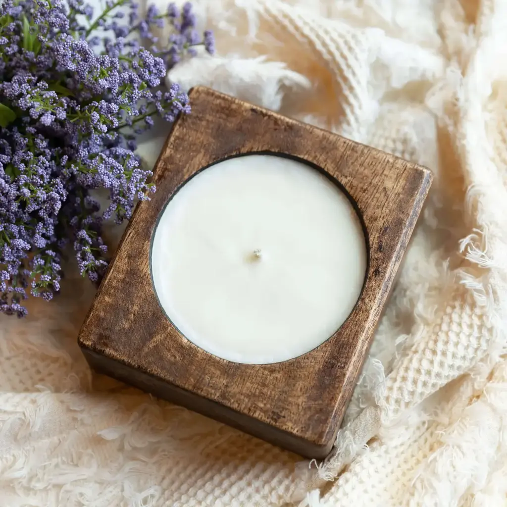 Beneath The Pines Candle Co. Cheese Mold Candle - Northern Lights