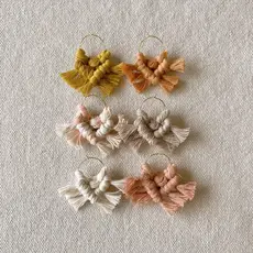 Boho Macrame Wine Charms Set