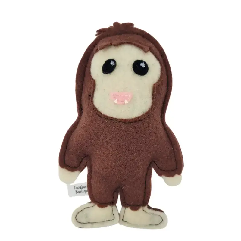 Felt Catnip Toy- Bigfoot