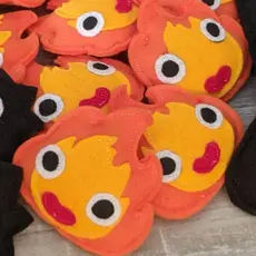 Fuzzbutt Boutique LLC Felt Catnip Toy- Calcifer