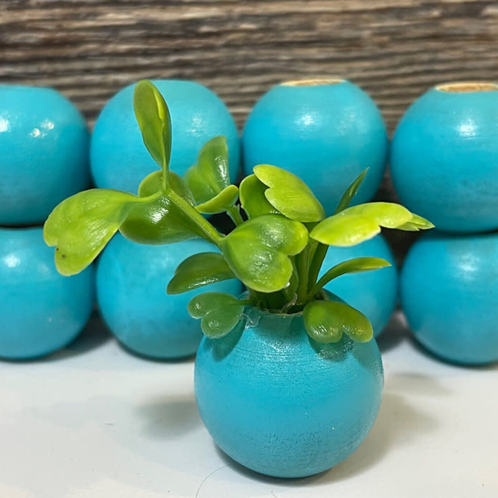 Rosemary's Baby MEK Macrame Keychain - Plant (Blue)