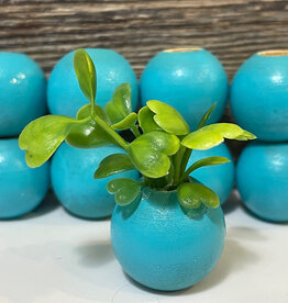 Rosemary's Baby MEK Macrame Keychain - Plant (Blue)