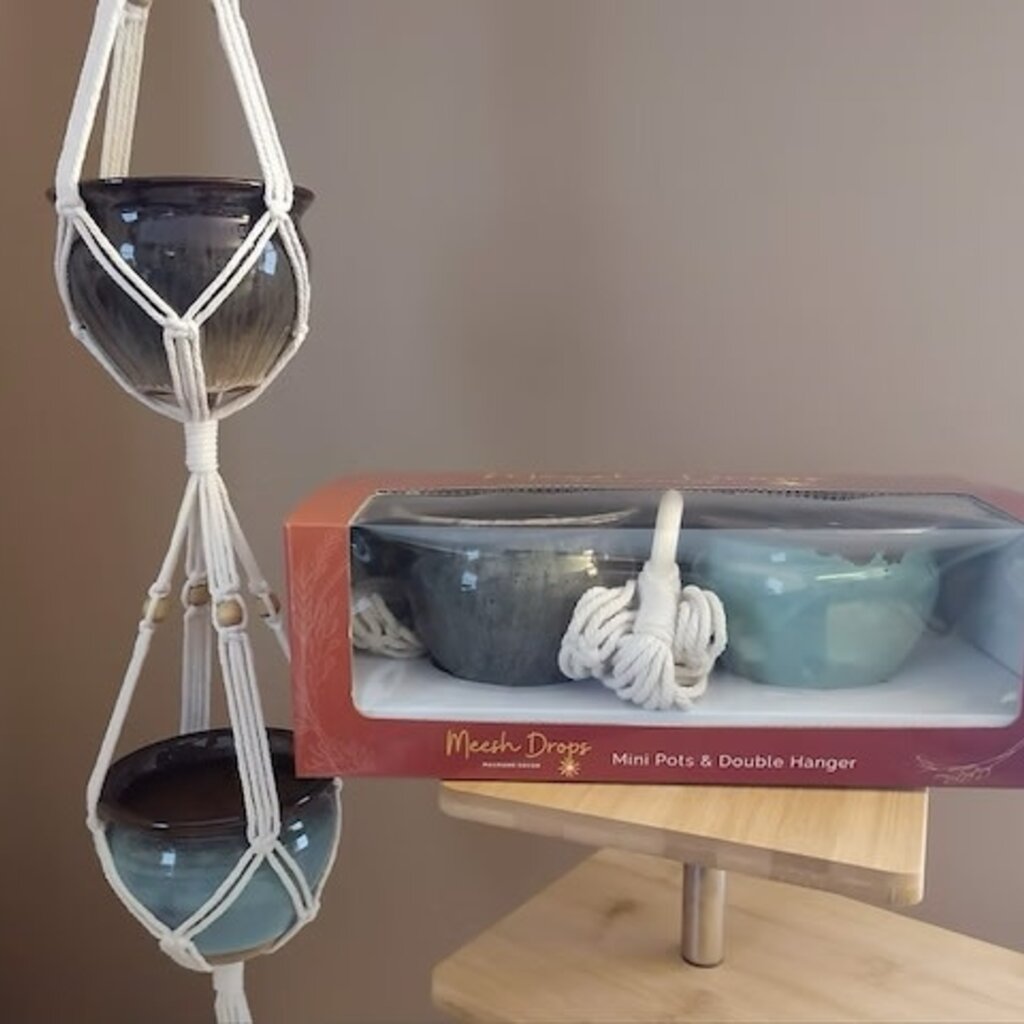 Box Set - Double Macrame Plant Holder