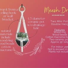 Box Set - Double Macrame Plant Holder