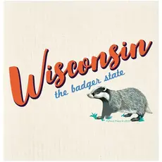 Potluck Press Swedish Dishcloth - Wisconsin State Badger