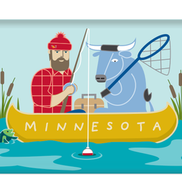 Cindy Lindgren Paul Bunyan Fishing Print (8x10) MN