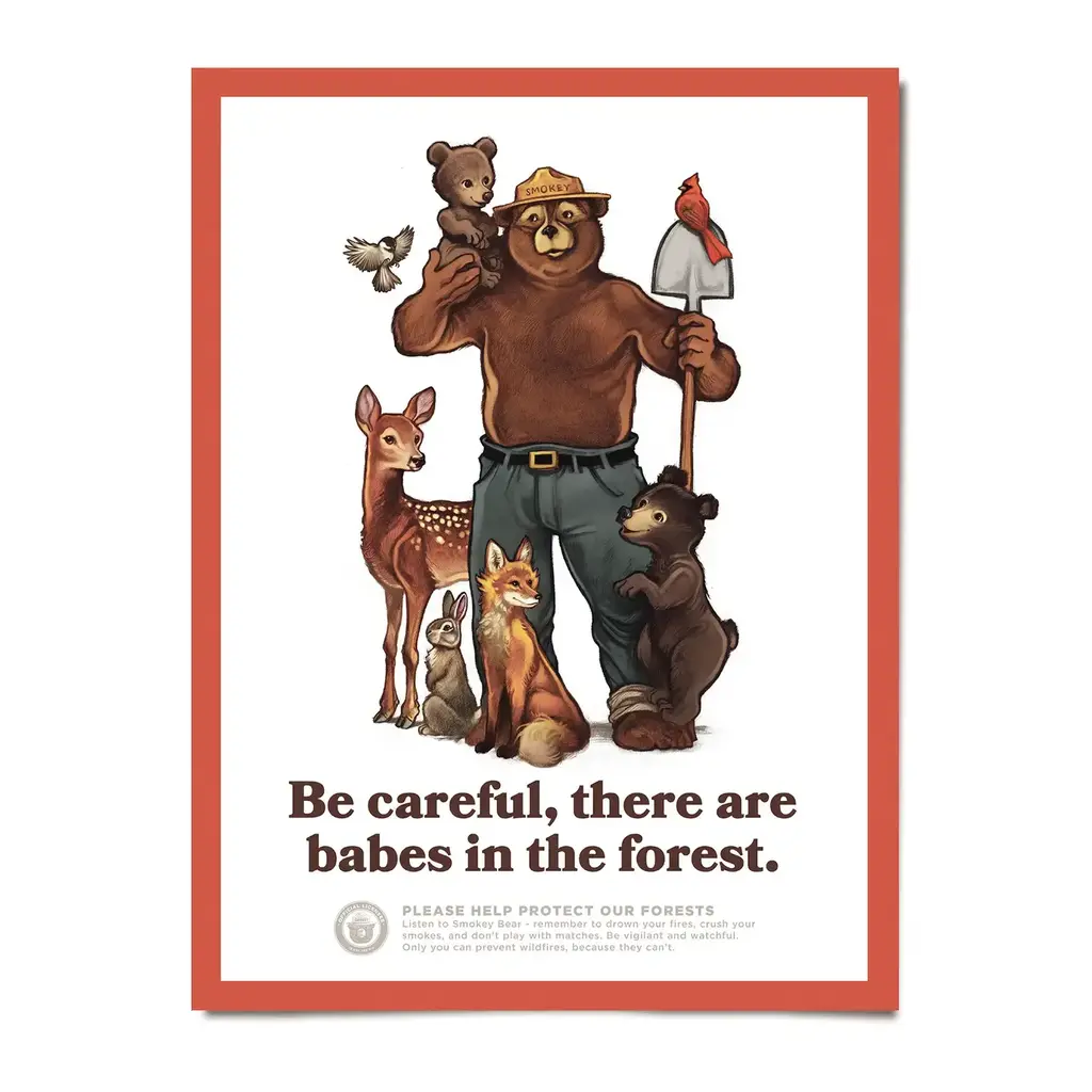 Babes in the Forest - 12 x 16 Poster