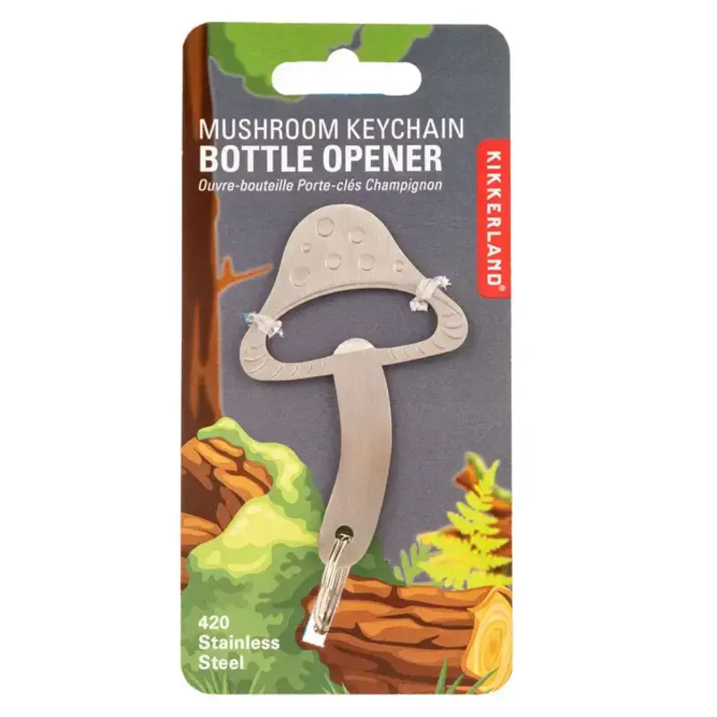 Kikkerland Mushroom Keychain Bottle Opener