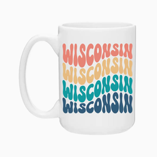 Creative Compass Ceramic Coffee Mug - Groovy Wisconsin