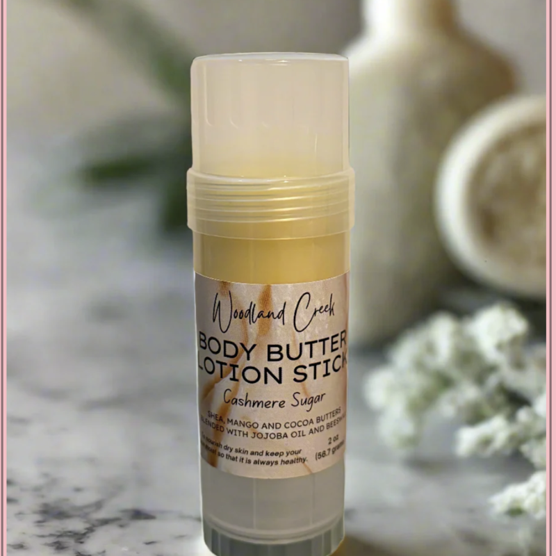 Woodland Creek Candles (Andy Lindloff) Body Butter Lotion Stick - Cashmere Sugar