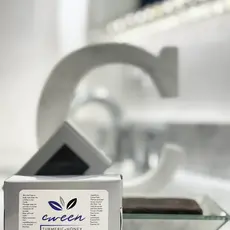 Cween LLC Turmeric and Honey Black Soap (4oz)