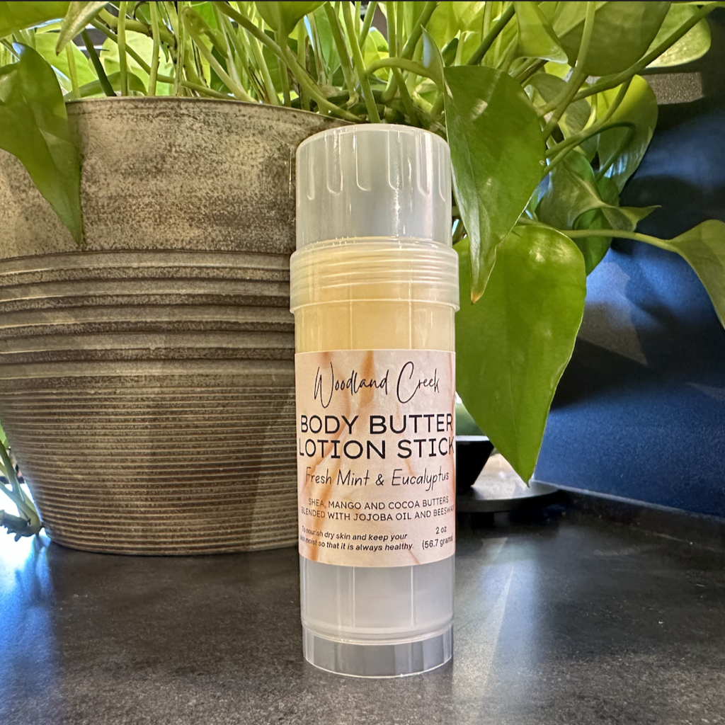 Woodland Creek Candles (Andy Lindloff) Body Butter Lotion Stick - Fresh Mint and Eucalyptus