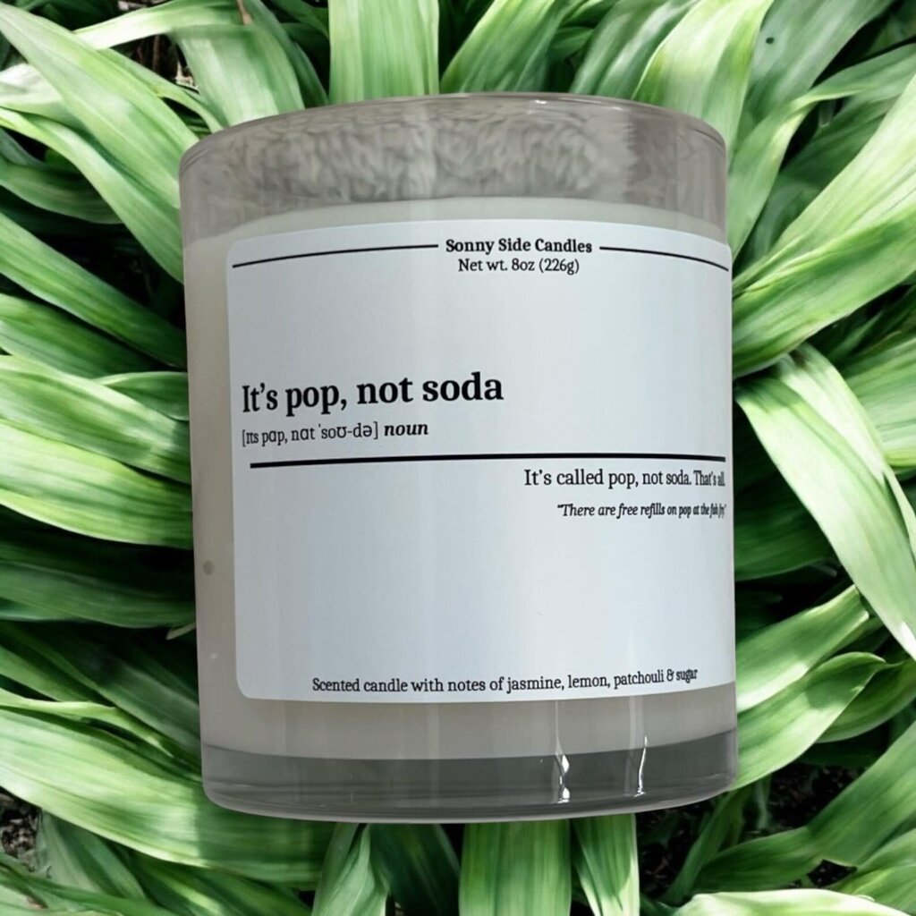 Jordan Achartz (Sonny Side Candles) Candle - Pop, Not Soda (6oz)
