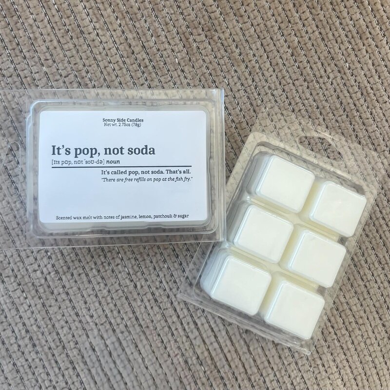 Jordan Achartz (Sonny Side Candles) Wax Melt - Pop, Not Soda