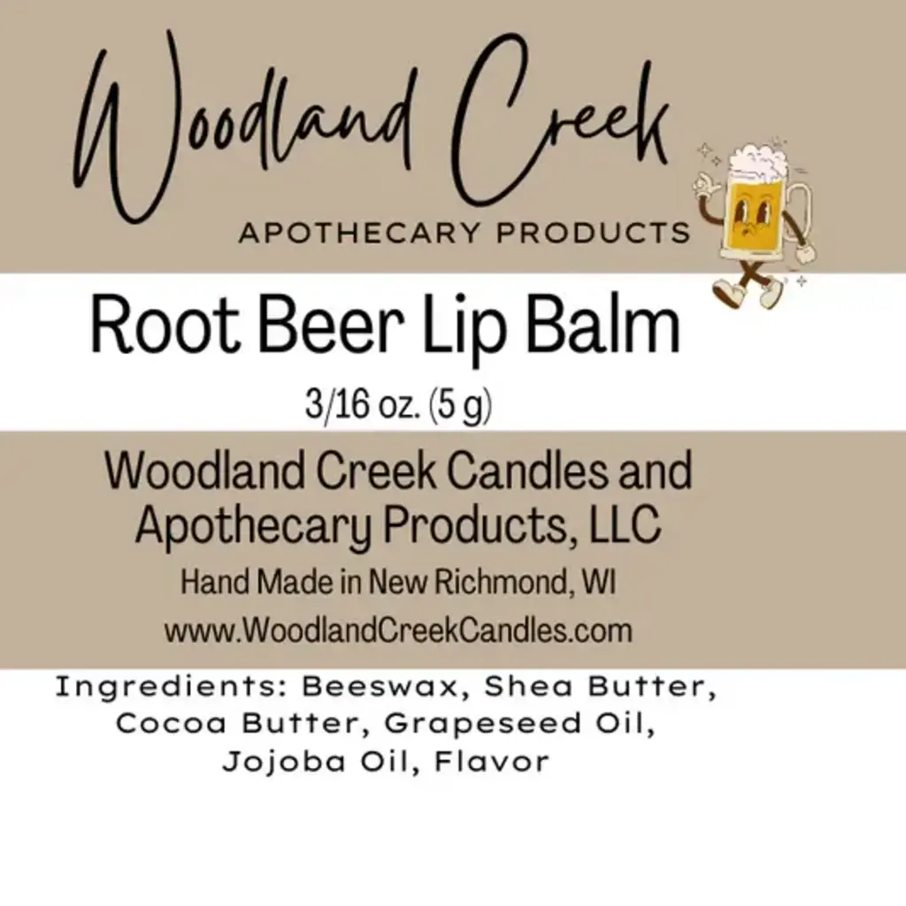 Woodland Creek Candles (Andy Lindloff) Lip Balm - Root Beer