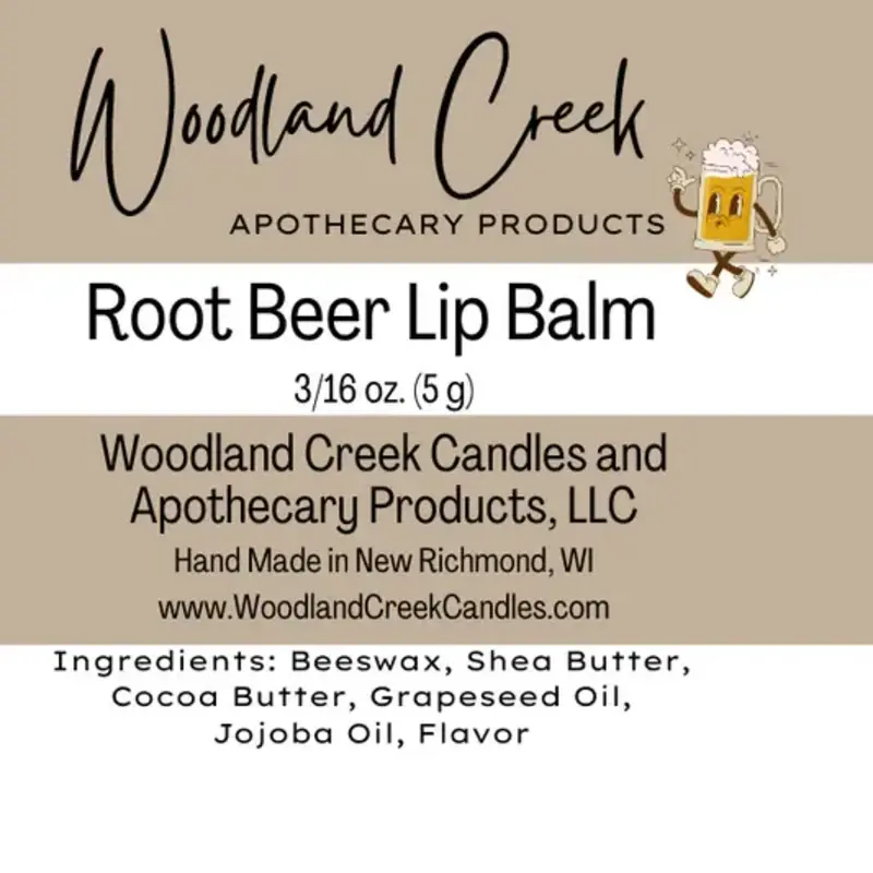 Woodland Creek Candles (Andy Lindloff) Lip Balm - Root Beer