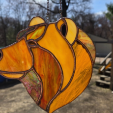 Stained Glass - Copper Bear