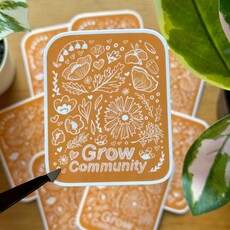 Lily Wenndt Illustration Sticker - Grow Community