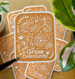 Lily Wenndt Illustration Sticker - Grow Community