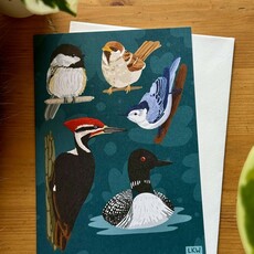 Lily Wenndt Illustration Minnesota Birds Greeting Card
