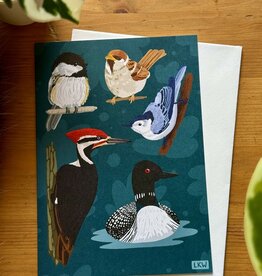 Lily Wenndt Illustration Minnesota Birds Greeting Card