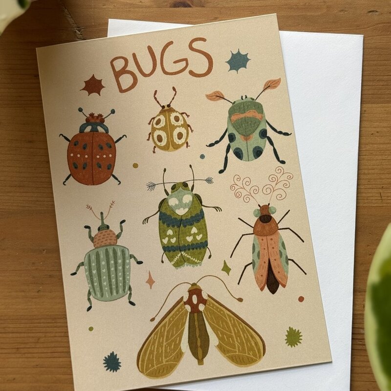 Lily Wenndt Illustration Bugs Greeting Card